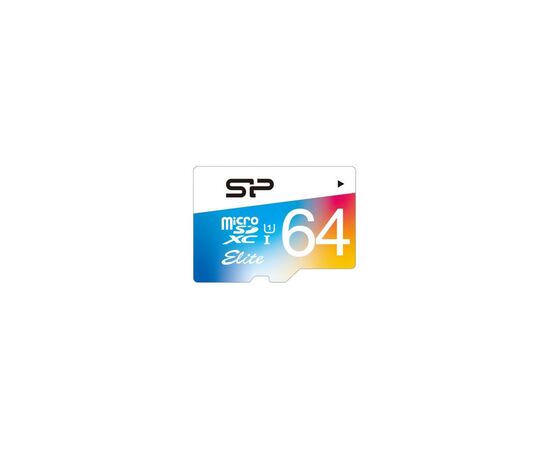Карта памяти Silicon Power 64GB microSDXC Class 10 UHS-I U1 V10 (SP064GBSTXBU1V21SP)