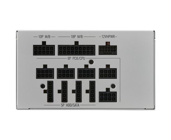 Блок питания CoolerMaster 1050W MWE Gold 1050 - V2 ATX 3.0 White Version (MPE-A501-AFCAG-3GEU), изображение 5 Блок питания CoolerMaster 1050W MWE Gold 1050 - V2 ATX 3.0 White Version (MPE-A501-AFCAG-3GEU), изображение 5