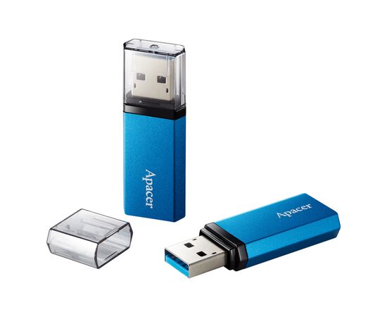 USB флеш накопитель Apacer 64GB AH25C Ocean Blue USB 3.0 (AP64GAH25CU-1), изображение 3 USB флеш накопитель Apacer 64GB AH25C Ocean Blue USB 3.0 (AP64GAH25CU-1), изображение 3