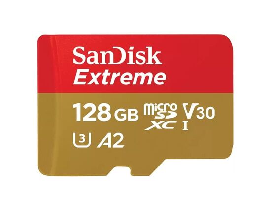 Карта памяти SanDisk 128GB microSD class 10 UHS-I U3 Extreme (SDSQXAA-128G-GN6MA)