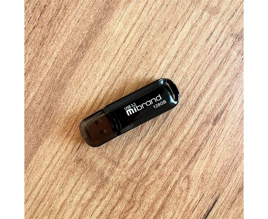 USB флеш накопитель Mibrand 128GB Marten Black USB 3.2 (MI3.2/MA128P10B), изображение 2 USB флеш накопитель Mibrand 128GB Marten Black USB 3.2 (MI3.2/MA128P10B), изображение 2