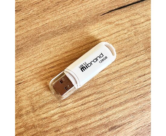 USB флеш накопитель Mibrand 128GB Marten White USB 3.2 (MI3.2/MA128P10W), изображение 2 USB флеш накопитель Mibrand 128GB Marten White USB 3.2 (MI3.2/MA128P10W), изображение 2