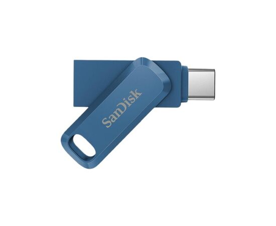 USB флеш накопитель SanDisk 64GB Dual Drive Go Navy Blue USB 3.1 + Type-C (SDDDC3-064G-G46NB), изображение 4 USB флеш накопитель SanDisk 64GB Dual Drive Go Navy Blue USB 3.1 + Type-C (SDDDC3-064G-G46NB), изображение 4