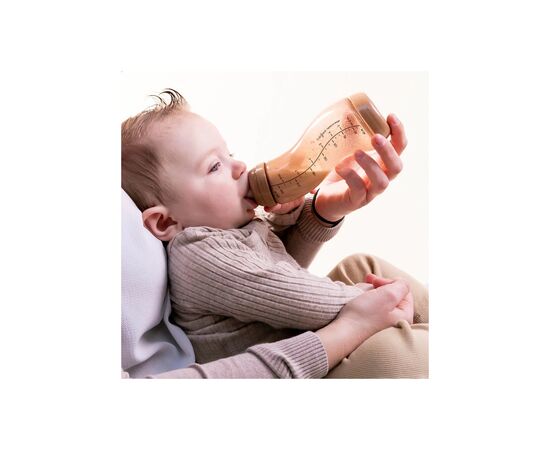 Пляшечка для годування Difrax S-bottle Natural із силіконовою соскою, 250 мл (706 Blossom), зображення 2 Пляшечка для годування Difrax S-bottle Natural із силіконовою соскою, 250 мл (706 Blossom), зображення 2