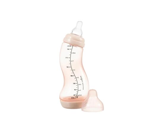 Бутылочка для кормления Difrax S-bottle Natural Trend с силиконовой соской, 250 мл (706 Blossom)