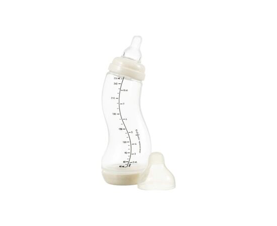 Бутылочка для кормления Difrax S-bottle Natural Trend с силиконовой соской, 250 мл (706 Popcorn)