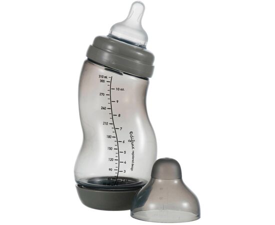 Бутылочка для кормления Difrax S-bottle Wide с силиконовой соской, 310 мл (707 Clay), изображение 2 Бутылочка для кормления Difrax S-bottle Wide с силиконовой соской, 310 мл (707 Clay), изображение 2
