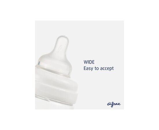 Бутылочка для кормления Difrax S-bottle Wide с силиконовой соской, 310 мл (707 Clay), изображение 7 Бутылочка для кормления Difrax S-bottle Wide с силиконовой соской, 310 мл (707 Clay), изображение 7