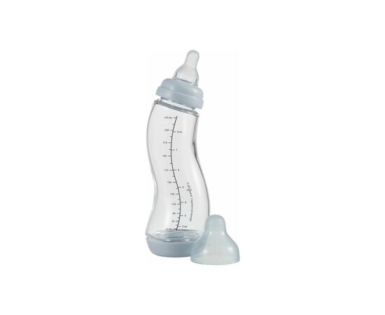 Бутылочка для кормления Difrax S-bottle Natural антиколиковая, силикон, 250 мл (736FE Blue)