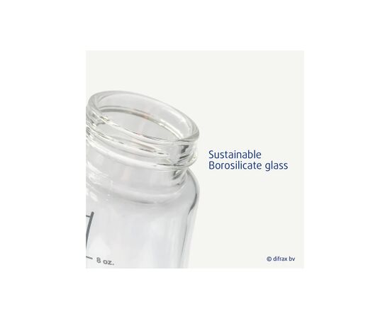 Бутылочка для кормления Difrax S-bottle Wide антиколиковая, силикон, 310 мл (737FE Blue), изображение 6