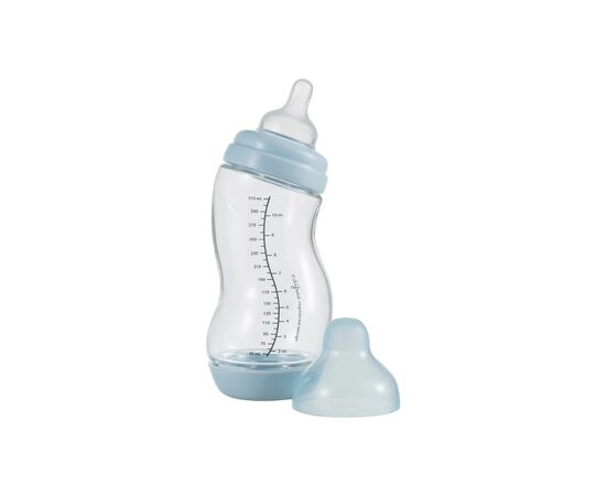 Пляшечка для годування Difrax S-bottle Wide антиколікова, силікон, 310 мл (737FE Blue)