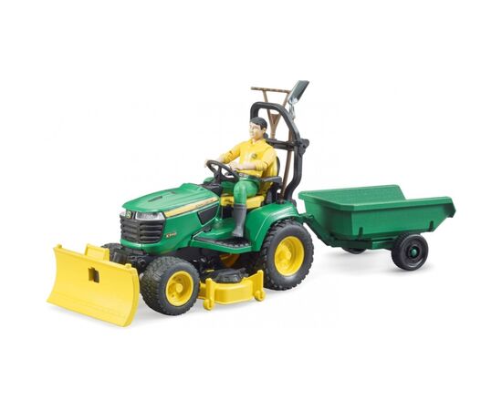 Спецтехника Bruder садовый трактор John Deere с прицепом и фигуркой садовода (62104), изображение 3 Спецтехника Bruder садовый трактор John Deere с прицепом и фигуркой садовода (62104), изображение 3