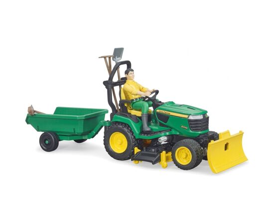 Спецтехника Bruder садовый трактор John Deere с прицепом и фигуркой садовода (62104), изображение 4 Спецтехника Bruder садовый трактор John Deere с прицепом и фигуркой садовода (62104), изображение 4