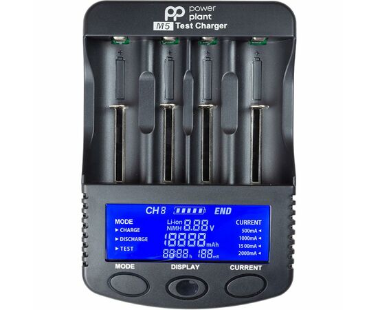 Зарядний пристрій для акумуляторів PowerPlant PP-M5 / 18650, AA, AAA (AA620074)