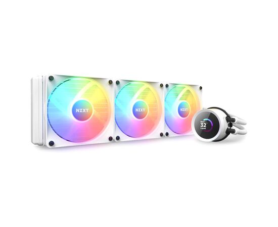Система водяного охолодження NZXT Kraken RGB 360mm AIO liquid cooler w/Display, (RL-KR360-W1)