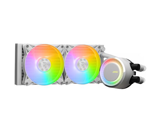 Система водяного охлаждения MSI MAG CoreLiquid E240 White, изображение 3 Система водяного охлаждения MSI MAG CoreLiquid E240 White, изображение 3