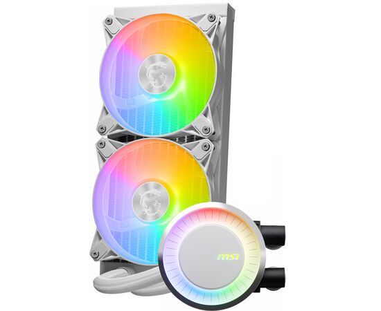 Система водяного охлаждения MSI MAG CoreLiquid E240 White, изображение 7 Система водяного охлаждения MSI MAG CoreLiquid E240 White, изображение 7