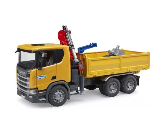 Спецтехника Bruder Scania Super 560R с краном-манипулятором 1:16 с аксессуарами (03551), изображение 7 Спецтехника Bruder Scania Super 560R с краном-манипулятором 1:16 с аксессуарами (03551), изображение 7