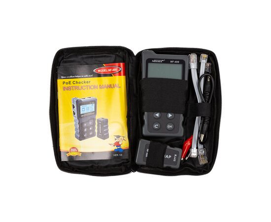 Тестер кабельный HiSmart RJ-45, RJ-12, RJ-11 + PoE (NF-488)