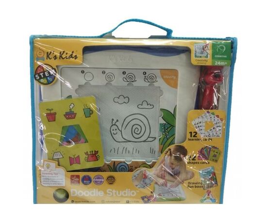 Развивающая игрушка K’S KIDS Доска для рисования с карточками (KA10656-PG), изображение 4 Развивающая игрушка K’S KIDS Доска для рисования с карточками (KA10656-PG), изображение 4