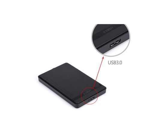 Карман внешний Dynamode 2.5" SATA HDD/SSD USB 3.0 Black (DM-CAD-25317), изображение 8 Карман внешний Dynamode 2.5" SATA HDD/SSD USB 3.0 Black (DM-CAD-25317), изображение 8
