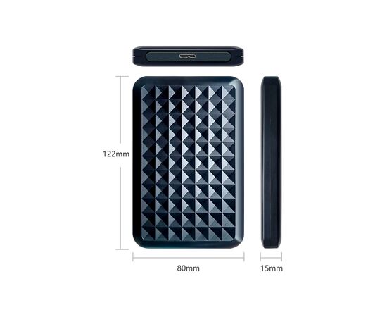 Карман внешний Dynamode 2.5" SATA HDD/SSD USB 3.0 Black (DM-CAD-25318), изображение 8 Карман внешний Dynamode 2.5" SATA HDD/SSD USB 3.0 Black (DM-CAD-25318), изображение 8