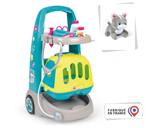 Игровой набор Smoby Ветеринарная мобильная клиника с котиком и переноской (340402), изображение 2