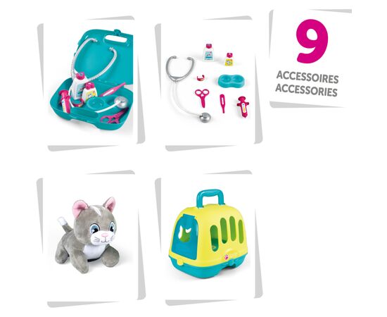 Игровой набор Smoby Ветеринарная мобильная клиника с котиком и переноской (340402), изображение 4