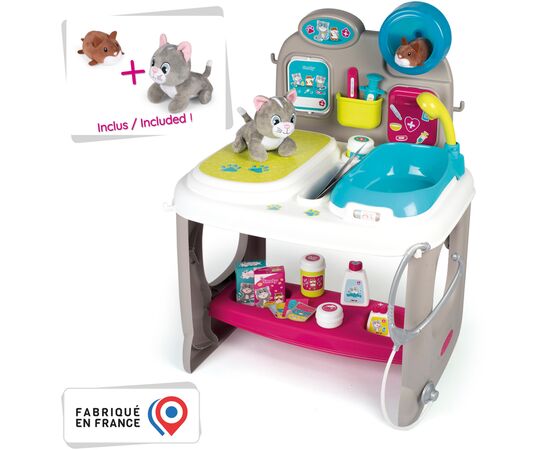 Игровой набор Smoby Ветеринарный центр с котиком и хомяком (340404), изображение 3 Игровой набор Smoby Ветеринарный центр с котиком и хомяком (340404), изображение 3