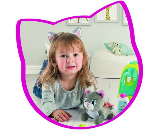 Игровой набор Smoby Ветеринар по уходу за котенком с переноской и кейсом 10 аксессуаров (340302), изображение 4 Игровой набор Smoby Ветеринар по уходу за котенком с переноской и кейсом 10 аксессуаров (340302), изображение 4