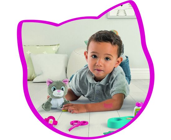 Игровой набор Smoby Ветеринар по уходу за котенком с переноской и кейсом 10 аксессуаров (340302), изображение 5 Игровой набор Smoby Ветеринар по уходу за котенком с переноской и кейсом 10 аксессуаров (340302), изображение 5