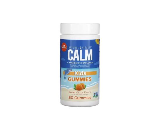 Витаминно-минеральный комплекс Natural Vitality Магний для детей, вкус сладкий цитрус, CALM Kids Gummies, 60 жев (PTG-04380)