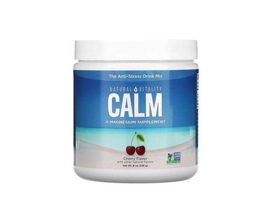 Минералы Natural Vitality Антистрессовый напиток, вкус вишни, CALM, Cherry, 226 гр (PTG-04353)