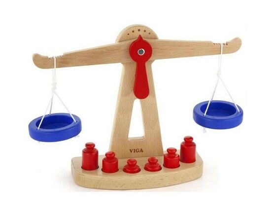 Игровой набор Viga Toys Весы (50660), изображение 2 Игровой набор Viga Toys Весы (50660), изображение 2