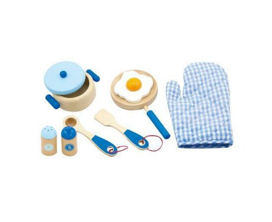 Игровой набор Viga Toys Маленький повар, голубой (50115), изображение 2 Игровой набор Viga Toys Маленький повар, голубой (50115), изображение 2