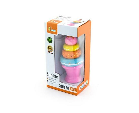 Игровой набор Viga Toys Мороженое с фруктами. Клубничка" (51321), изображение 2