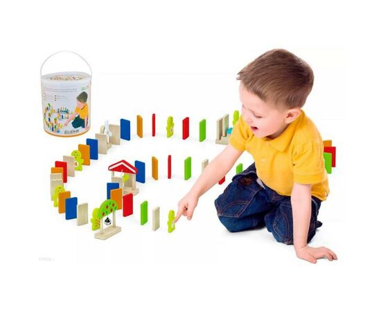 Игровой набор Viga Toys Домино, 116 элементов (51620), изображение 4 Игровой набор Viga Toys Домино, 116 элементов (51620), изображение 4