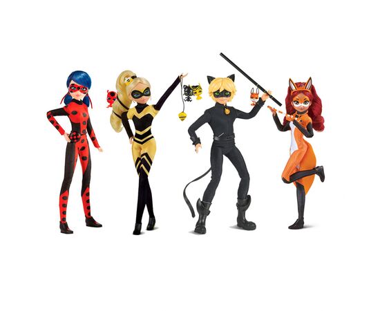 Кукла Miraculous набор Леди Баг и Супер-Кит - Леди Баг, Супер-Кит, Рена Руж и (50369)