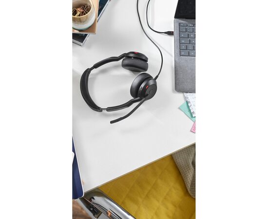 Наушники Jabra Evolve 2 50 USB-A MS Stereo (25089-999-999), изображение 5 Наушники Jabra Evolve 2 50 USB-A MS Stereo (25089-999-999), изображение 5