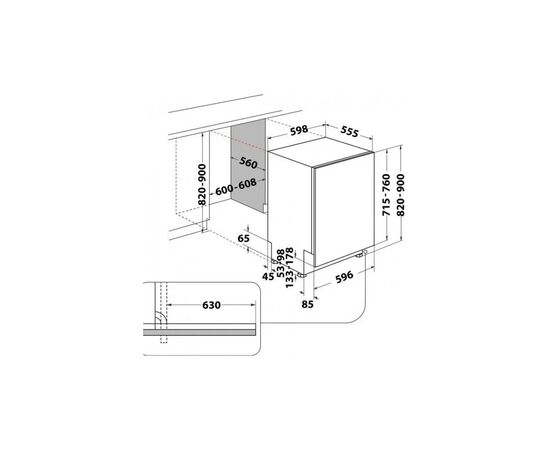 Посудомоечная машина Hotpoint-Ariston HM742L, изображение 8 Посудомоечная машина Hotpoint-Ariston HM742L, изображение 8