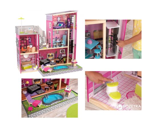 Игровой набор KidKraft Кукольный домик Роскошь с эффектами (65833), изображение 2