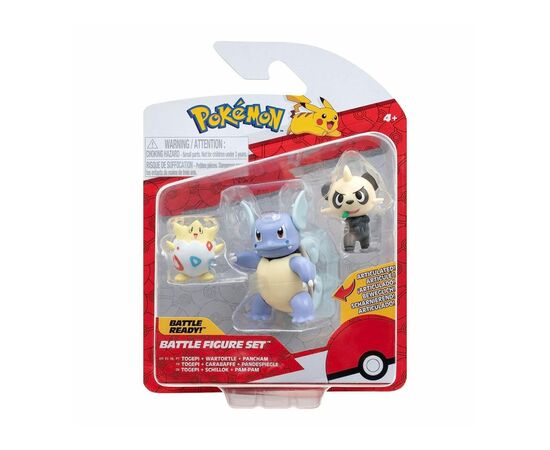 Фігурка Pokemon набір W17 - Тогепі, Панчам, Вартортл (PKW3051)