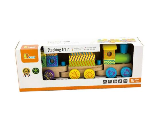 Конструктор Viga Toys Поезд (50572B), изображение 2