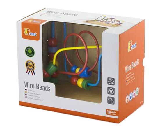 Развивающая игрушка Viga Toys Лабиринт Бусинки (56256), изображение 2 Развивающая игрушка Viga Toys Лабиринт Бусинки (56256), изображение 2