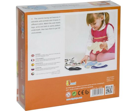 Развивающая игрушка Viga Toys Дикие животные (51326), изображение 3