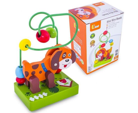 Развивающая игрушка Viga Toys Мини-лабиринт Собачка (59662), изображение 2 Развивающая игрушка Viga Toys Мини-лабиринт Собачка (59662), изображение 2