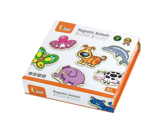 Развивающая игрушка Viga Toys В мире животных 20 шт, магнитные (58923)