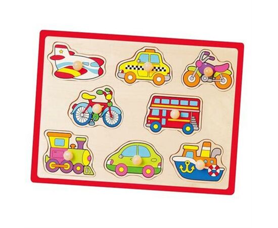 Развивающая игрушка Viga Toys Рамка-вкладыш Транспорт (50016)