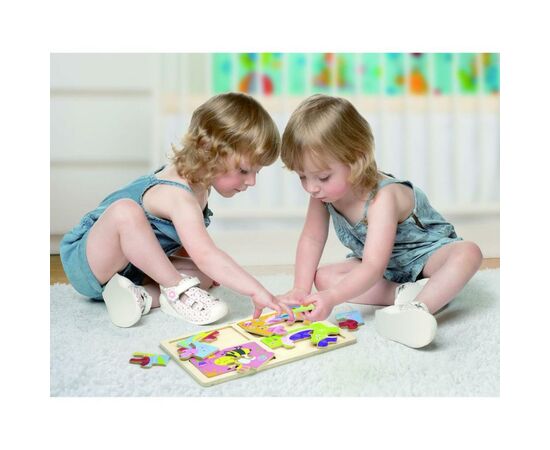 Пазл Viga Toys Насекомые" 4-в-1 (50189), изображение 3 Пазл Viga Toys Насекомые" 4-в-1 (50189), изображение 3