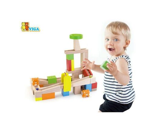 Конструктор Viga Toys Занимательные горки (51619), изображение 3 Конструктор Viga Toys Занимательные горки (51619), изображение 3